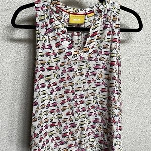 Rare Anthropologie "Enna Tank" by Maeve in Beige, Scooters, Vespas, 2